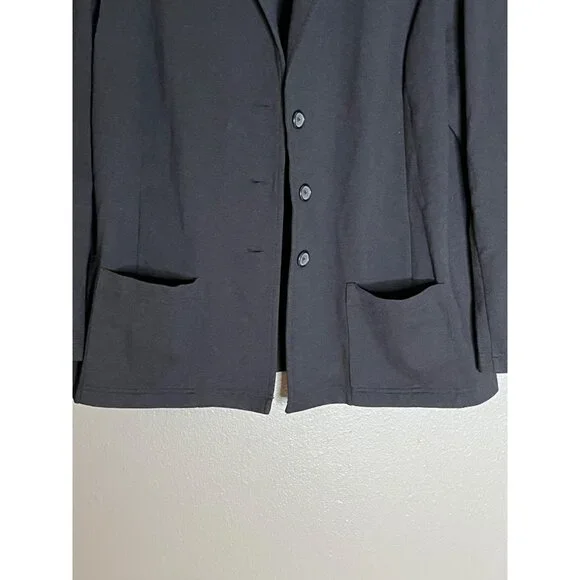 Cathy Daniels‎ Womens Black Blazer Jacket L Polyester/Rayon/Spandex - Picture 2 of 6